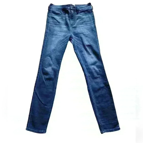Abercrombie & Fitch Jeans Size 25/0s Womens Simone High Rise Super Skinny Blue - Picture 1 of 3